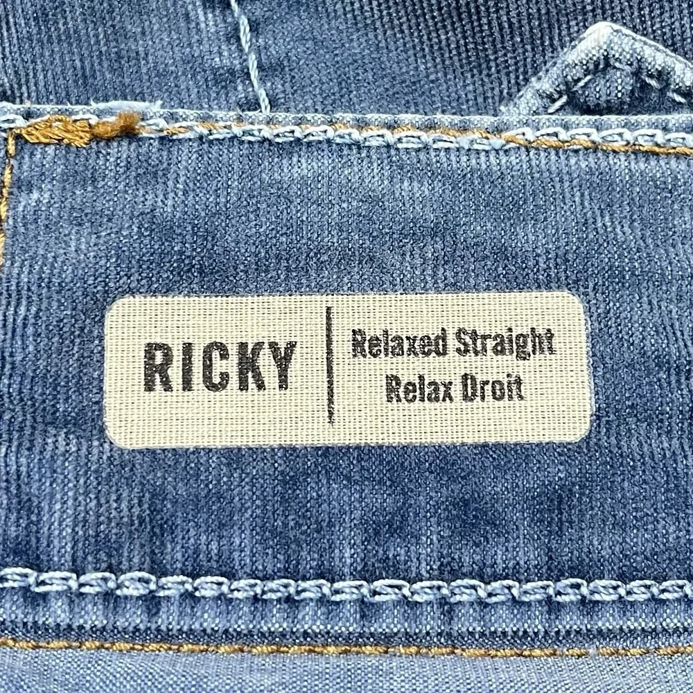 True Religion Ricky Relaxed Straight Corduroys Mens 33, Fits 34x33 Fade Whiskers